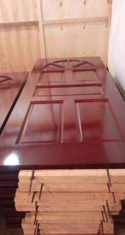 Albaabka alwaax Indonesia carolina 5P melamine wood door